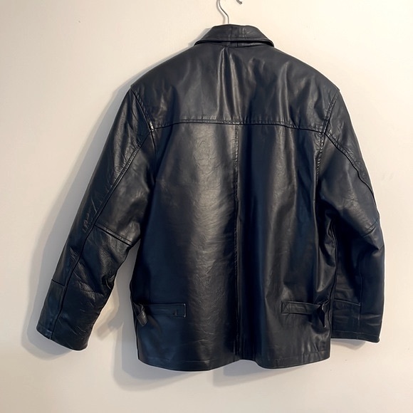 Vintage “BORN TO BE FREE” 90s all leather moto jacket - Picture 8 of 15